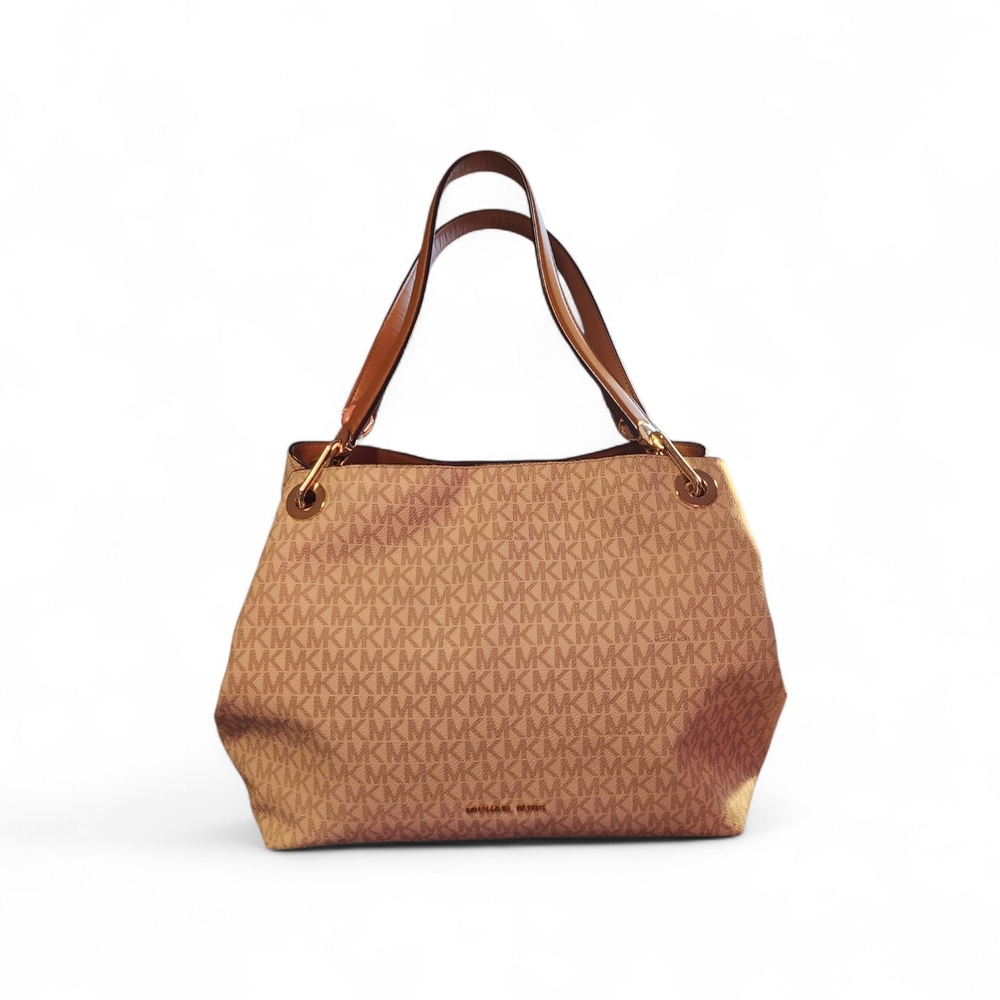 Michael Kors Cream and Brown Women's Bag